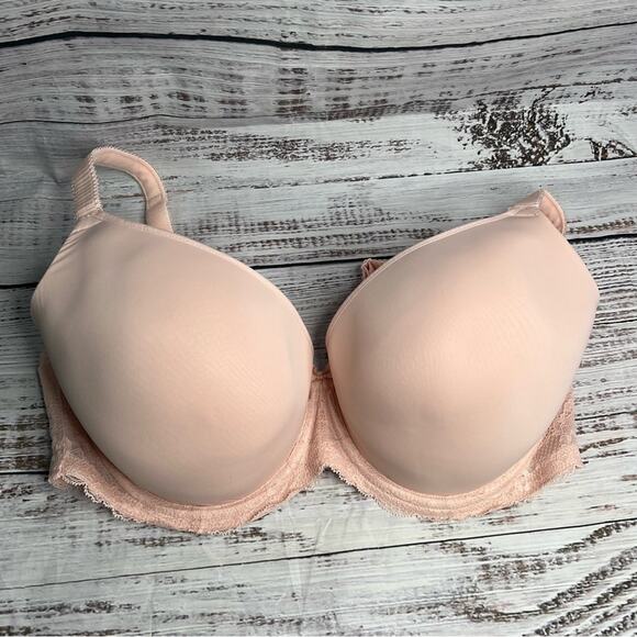 Sculptresse by Panache 38FF Sasha Molded Plunge T-Shirt Bra Soft Pink NEW - Picture 2 of 12